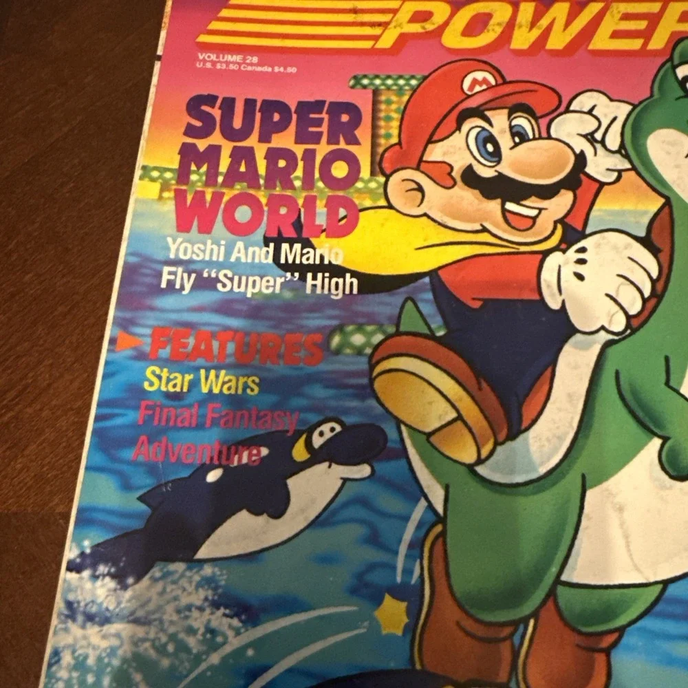 Nintendo Power Magazine Volume 28‎ Super Mario World W/ F-Zero Poster